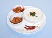 Curd Rice with Mutton chukka and Spicy Urulai Roast   (Lunch & Dinner)