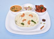 Ghee rice with Mutton Kurma, Chicken 65 & salad  (Lunch & Dinner)